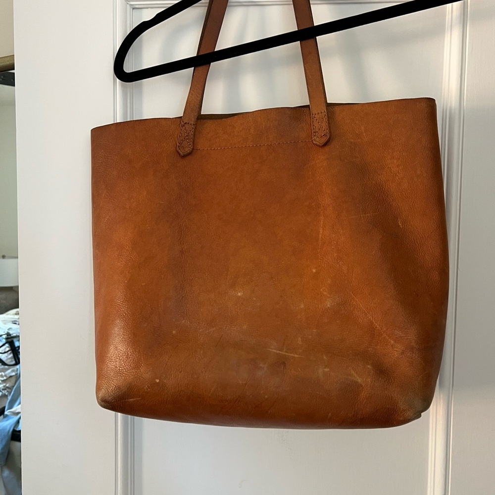 Well loved Madewell The Transport Tote - leather